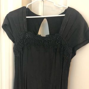 Ladies Lace & Brocade Evening Dress